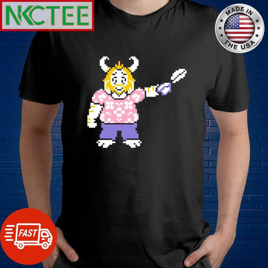 A pixel art sprite of Asgore Dreemurr the indie RPG Undertale shirt Unisex T-shirt, Sweatshirt, Hoodie, Long Sleeve Tee - T-Shirt, Sweatshirt, Hoodie