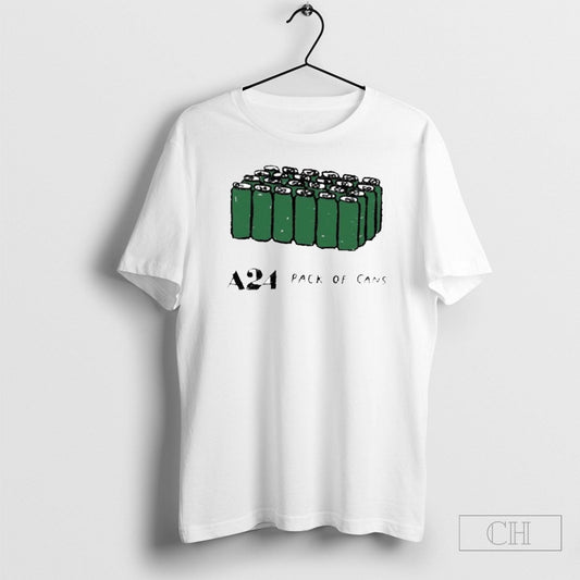 A24 Pack Of Cans Shirt Tee Unisex T-shirt, Sweatshirt, Hoodie, Long Sleeve Tee - T-Shirt, Sweatshirt, Hoodie