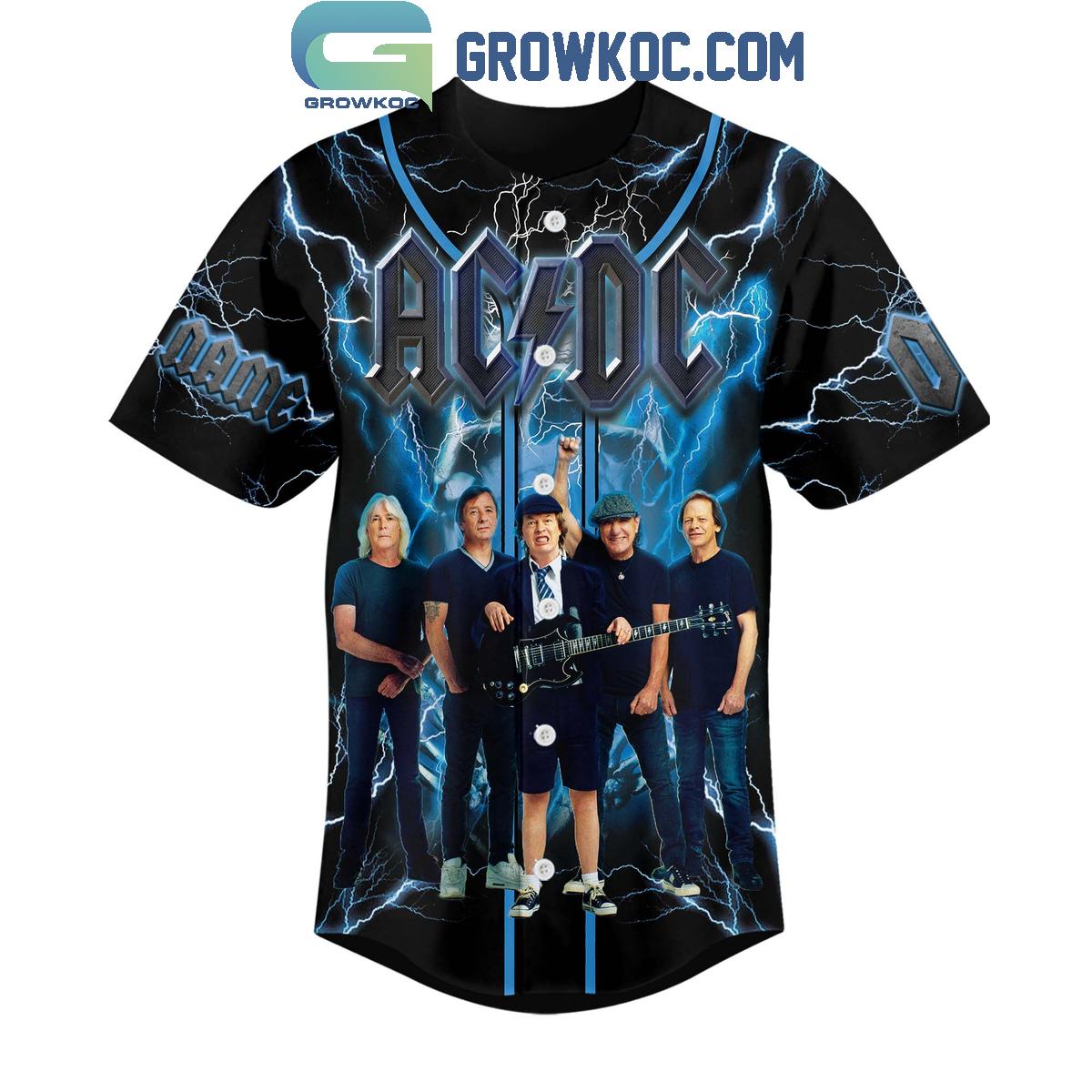 ACDC Best Band Ever 2025 Baseball Jersey baseball jersey product view 2