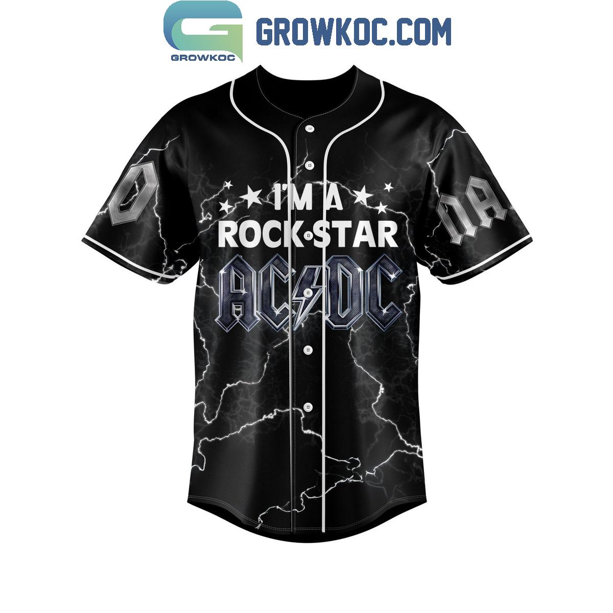 ACDC I’m A Rock Star Father’s Day Personalized Baseball Jersey baseball jersey product view 2