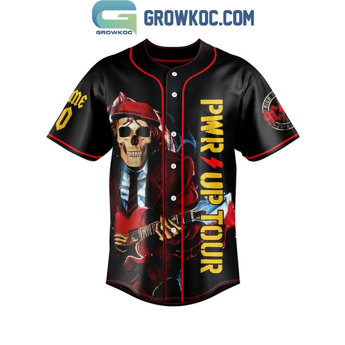 ACDC I’m Going To Sin City PWR UP Tour 2025 Personalized Baseball Jersey baseball jersey product view 2