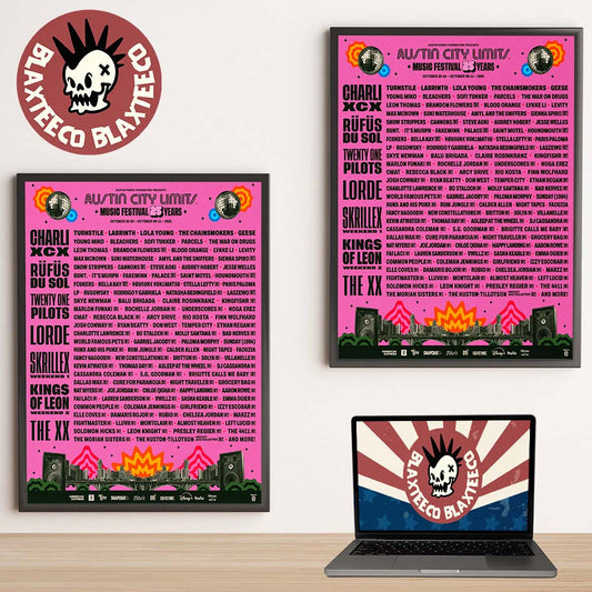 ACL Fest 2026 Austin City Limits Festival Full Lineup Poster In Austin Texas Zilker Park From October 2 To 4 And 9 To 11 2026 Poster Canvas - T-Shirt, Sweatshirt, Hoodie