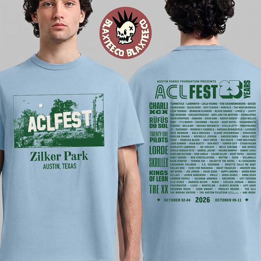 ACL Fest 2026 Austin City Limits Festival Merch In Austin Texas Zilker Park From October 2 To 4 And 9 To 11 2026 Rock Island Lineup T-Shirt - T-Shirt, Sweatshirt, Hoodie
