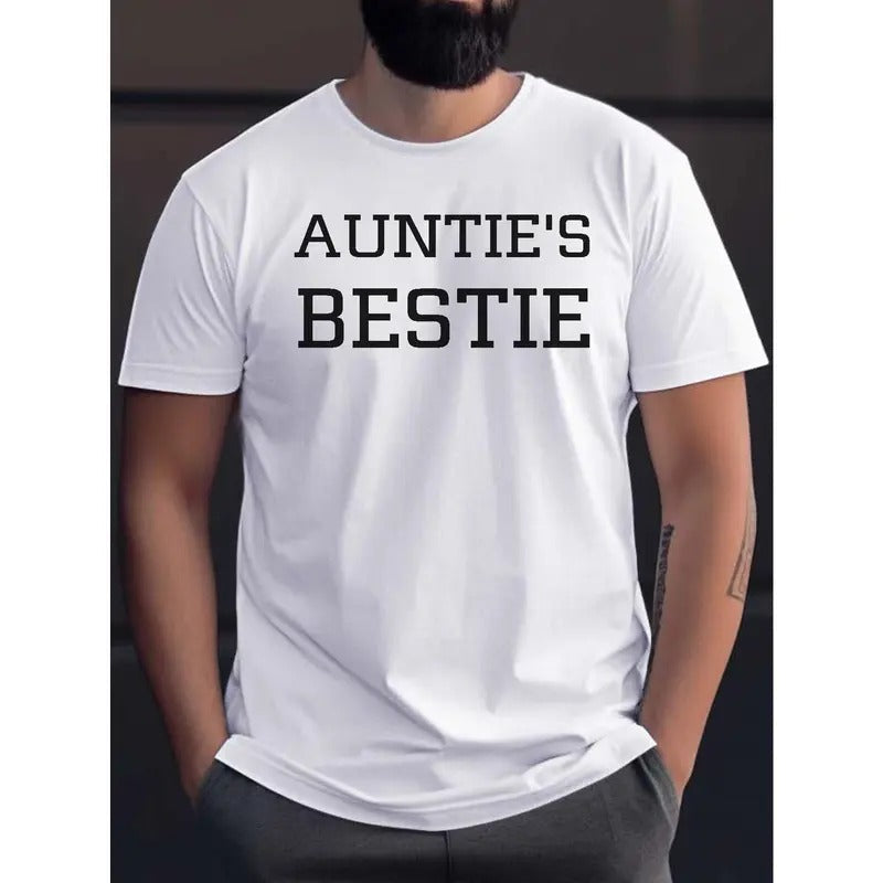AUNTIE'S BESTIE Print Casual Short Sleeve Summer Made - Adult & Kids T-Shirts, Sweatshirts & Hoodies apparel design preview 1