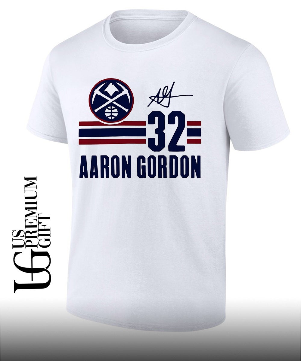 Aaron Gordon 32 player Denver Nuggets NBA signature shirt Unisex T-shirt, Sweatshirt, Hoodie, Long Sleeve Tee - T-Shirt, Sweatshirt, Hoodie