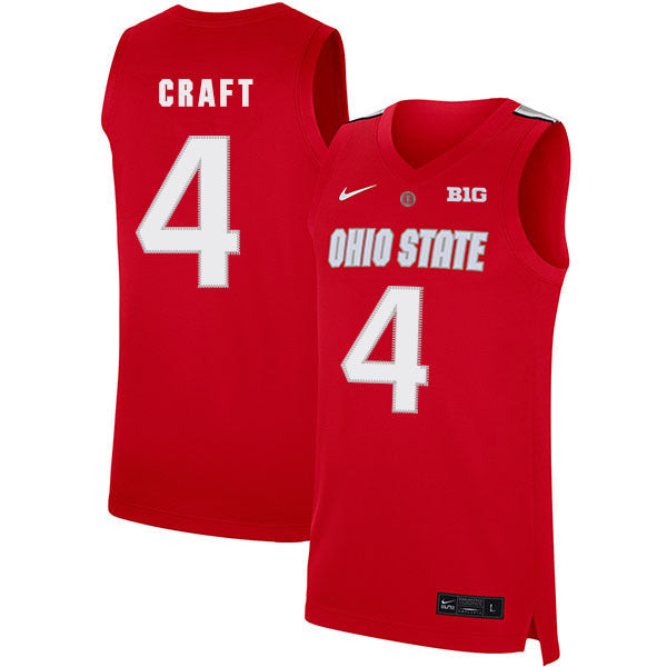 Aaron Craft 4 Scarlet College Football Jersey football jersey product view 1