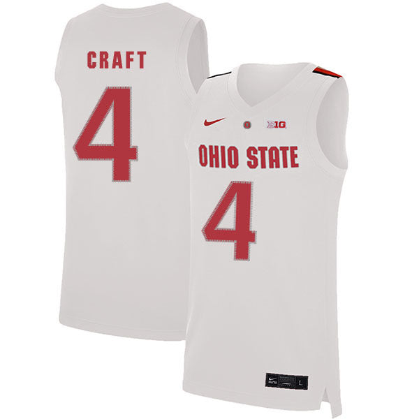 Aaron Craft 4 White College Football Jersey football jersey product view 1
