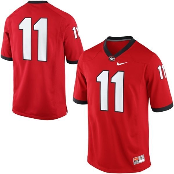 Aaron Murray 11 Red 1 College Football Jersey football jersey product view 1