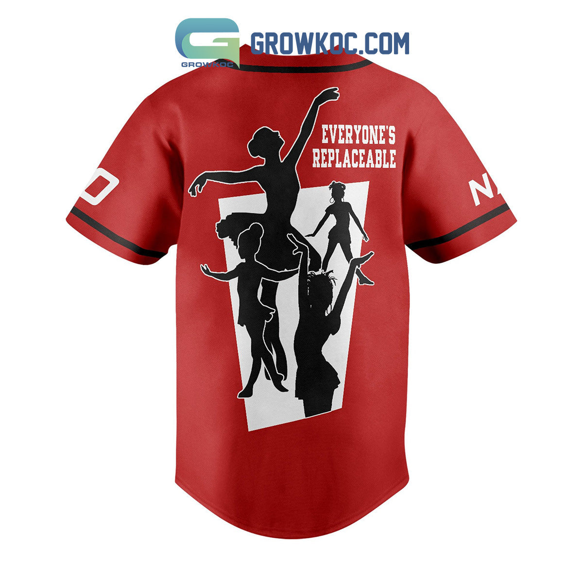 Abby lee Dance Company Everyone’s Replaceable Personalized Baseball Jersey baseball jersey product view 3