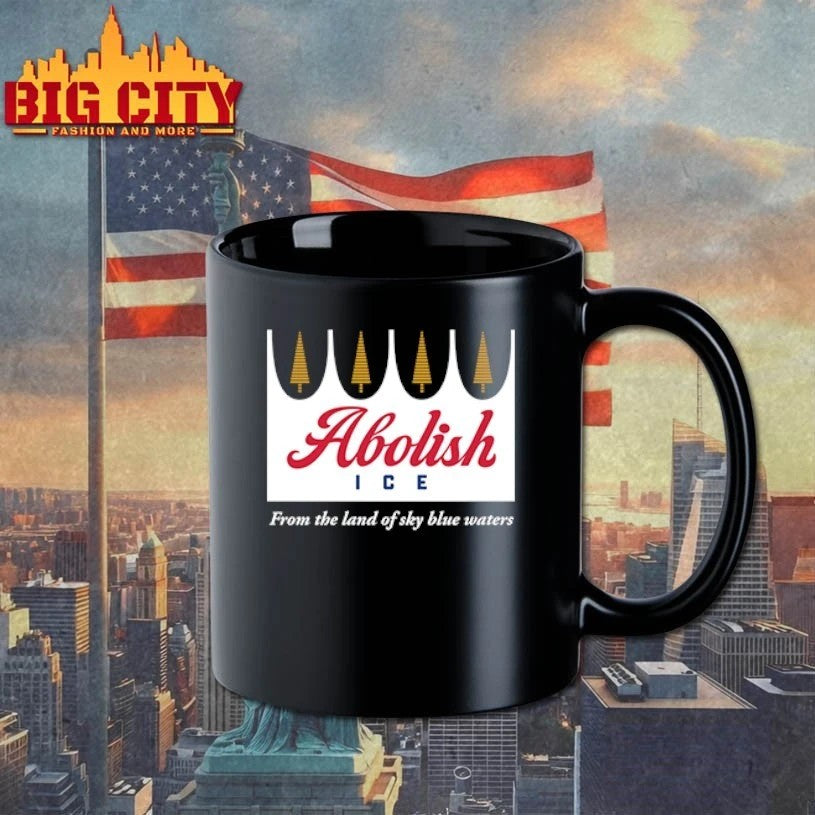 Abolish ICE From The Land Of Sky Blue Waters - Adult & Kids T-Shirts, Sweatshirts & Hoodies apparel design preview 3