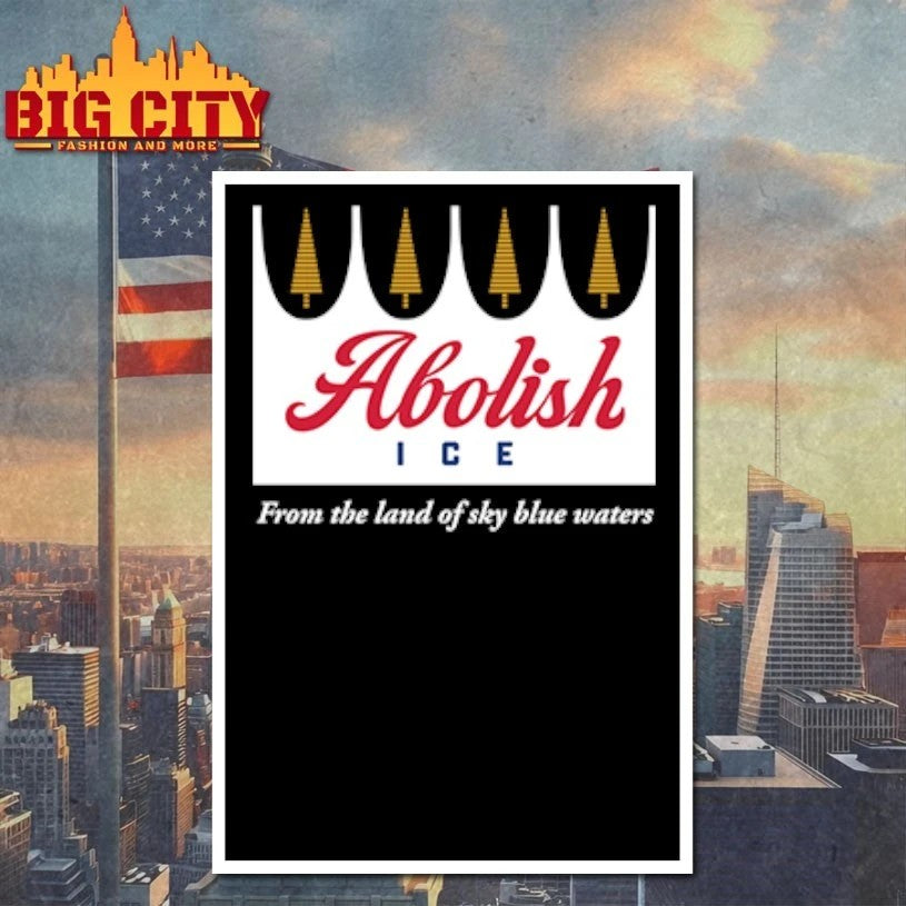 Abolish ICE From The Land Of Sky Blue Waters - Adult & Kids T-Shirts, Sweatshirts & Hoodies apparel design preview 4