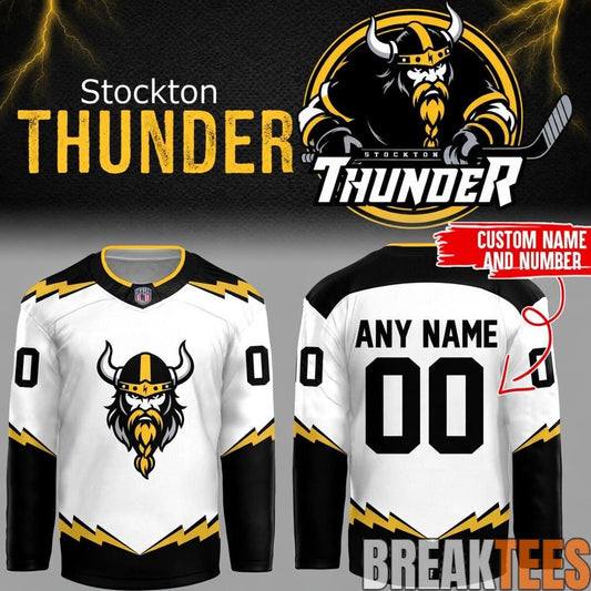 Adirondack Thunder x Stockton Thunder FPHL 2026 Custom Hockey Jersey Unisex T-shirt, Sweatshirt, Hoodie, Long Sleeve Tee - T-Shirt, Sweatshirt, Hoodie
