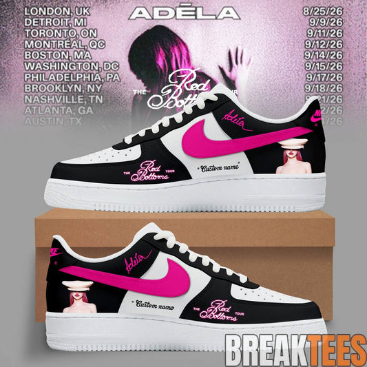 Adla The Red Bottoms Tour 2026 Custom AF1 Shoes Unisex T-shirt, Sweatshirt, Hoodie, Long Sleeve Tee - T-Shirt, Sweatshirt, Hoodie