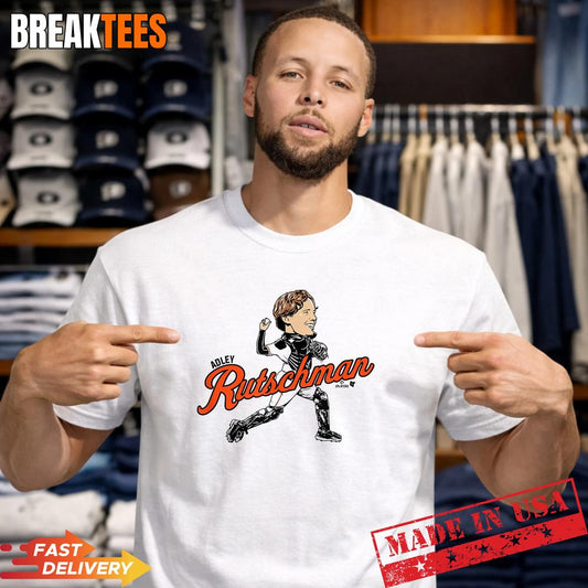Adley Rutschman Baltimore Baseball Signature Caricature Shirt Unisex T-shirt, Sweatshirt, Hoodie, Long Sleeve Tee - T-Shirt, Sweatshirt, Hoodie