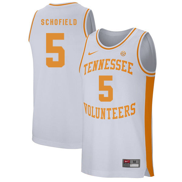 Admiral Schofield 5 White College Football Jersey football jersey product view 1