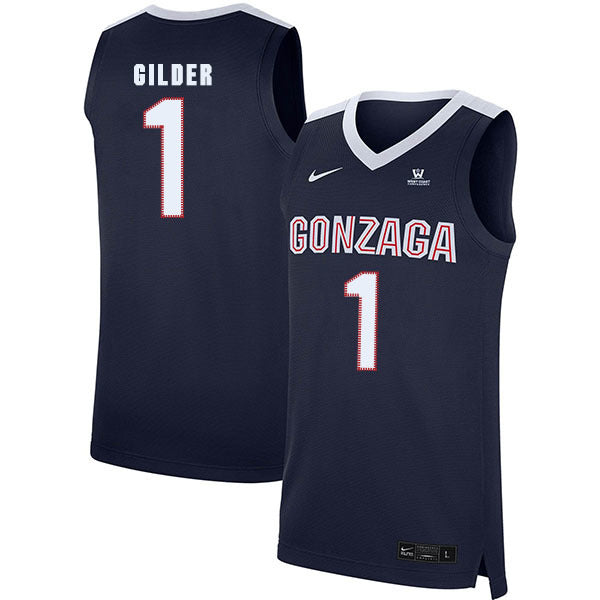 Admon Gilder 1 Navy College Football Jersey football jersey product view 1