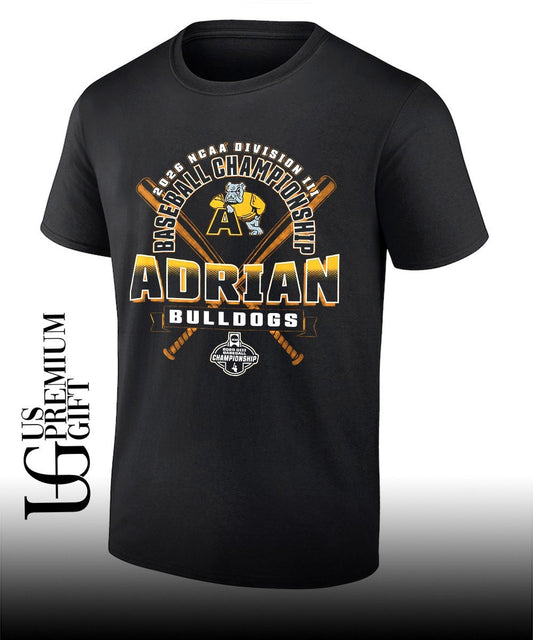 Adrian Bulldogs 2026 NCAA Division III Baseball Championship shirt Unisex T-shirt, Sweatshirt, Hoodie, Long Sleeve Tee - T-Shirt, Sweatshirt, Hoodie