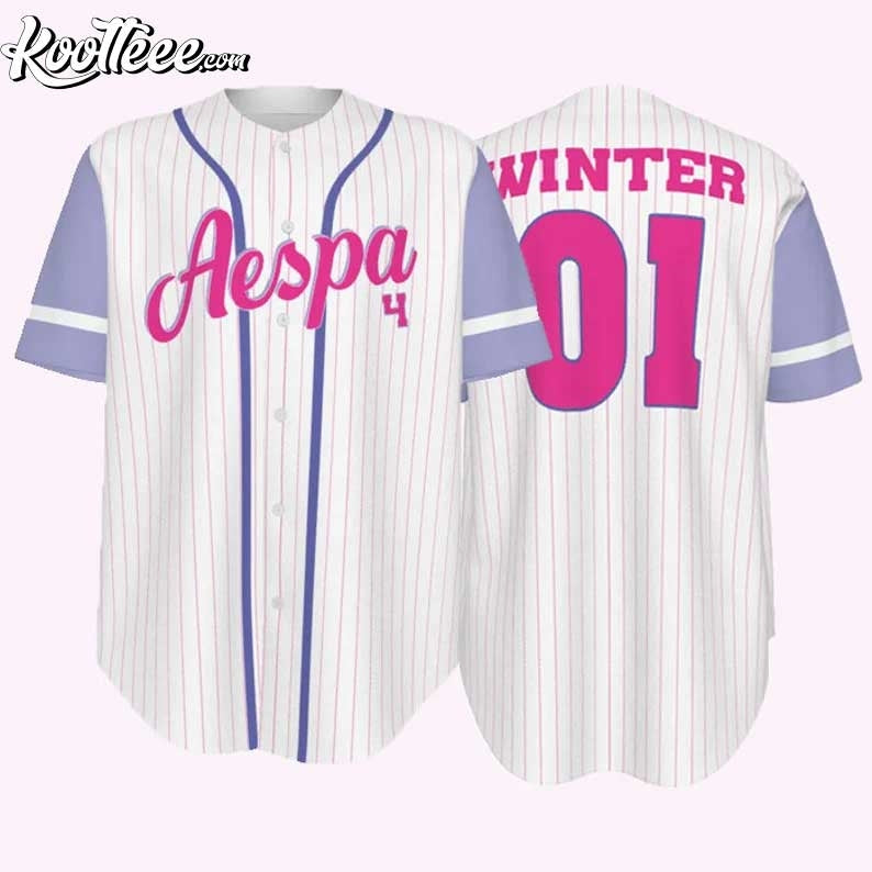 Aespa Winter Kpop Baseball Jersey baseball jersey product view 1