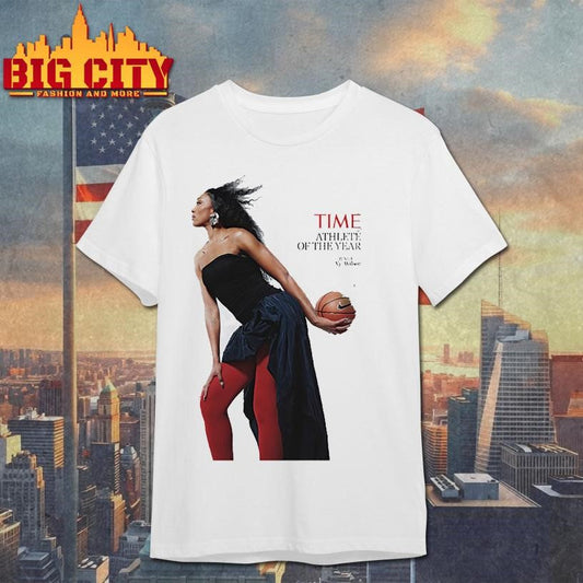 Aja Wilson WNBA Star On Time Athlete Of The Year Shirt Unisex T-shirt, Sweatshirt, Hoodie, Long Sleeve Tee - T-Shirt, Sweatshirt, Hoodie