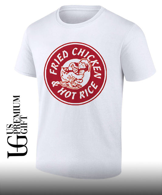Akron RubberDucks fried chicken and hot rice T-shirt Unisex T-shirt, Sweatshirt, Hoodie, Long Sleeve Tee - T-Shirt, Sweatshirt, Hoodie