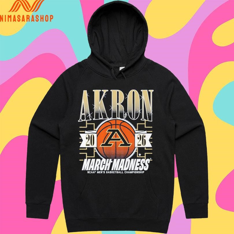 Akron Zips Mbb 2026 March Madness Ncaa Men's - Adult & Kids T-Shirts, Sweatshirts & Hoodies apparel design preview 2