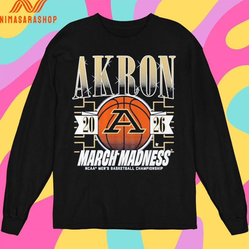Akron Zips Mbb 2026 March Madness Ncaa Men's - Adult & Kids T-Shirts, Sweatshirts & Hoodies apparel design preview 3