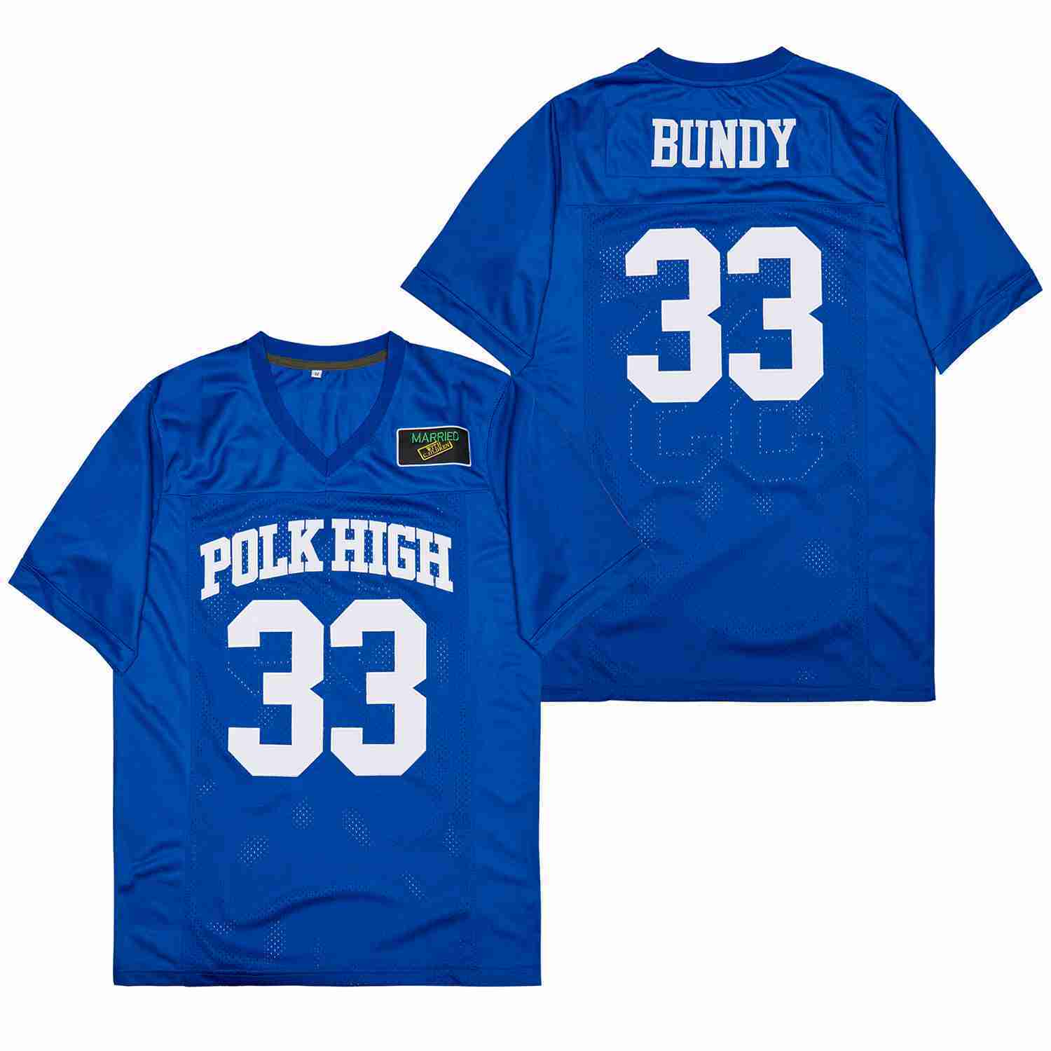 Al Bundy Polk High 33 Movie Football Jersey College Football Jersey football jersey product view 1