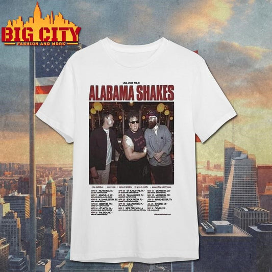 Alabama Shakes Usa Tour 2026 Shirt Unisex T-shirt, Sweatshirt, Hoodie, Long Sleeve Tee - T-Shirt, Sweatshirt, Hoodie