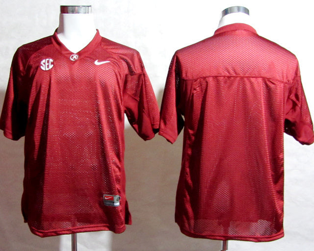 Alabama Blank 2012 SEC Patch Red College Football Jersey football jersey product view 1
