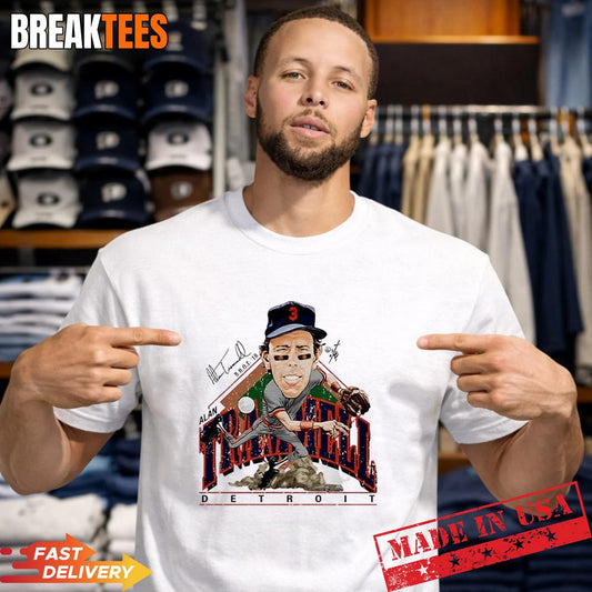 Alan Trammell Detroit Tigers MLB Signature Caricature T-Shirt Unisex T-shirt, Sweatshirt, Hoodie, Long Sleeve Tee - T-Shirt, Sweatshirt, Hoodie