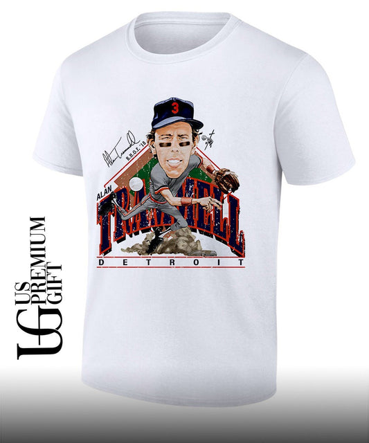 Alan Trammell Detroit Tigers MLB signature caricature shirt Unisex T-shirt, Sweatshirt, Hoodie, Long Sleeve Tee - T-Shirt, Sweatshirt, Hoodie