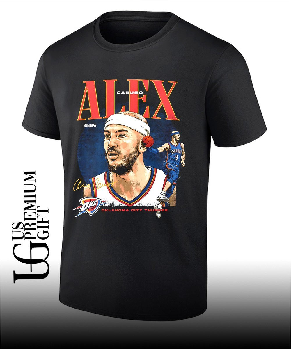 Alex Caruso player Oklahoma City Thunder NBA 2026 signature shirt Unisex T-shirt, Sweatshirt, Hoodie, Long Sleeve Tee - T-Shirt, Sweatshirt, Hoodie