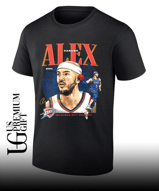 Alex Caruso player Oklahoma City Thunder NBA 2026 signature shirt Unisex T-shirt, Sweatshirt, Hoodie, Long Sleeve Tee - T-Shirt, Sweatshirt, Hoodie