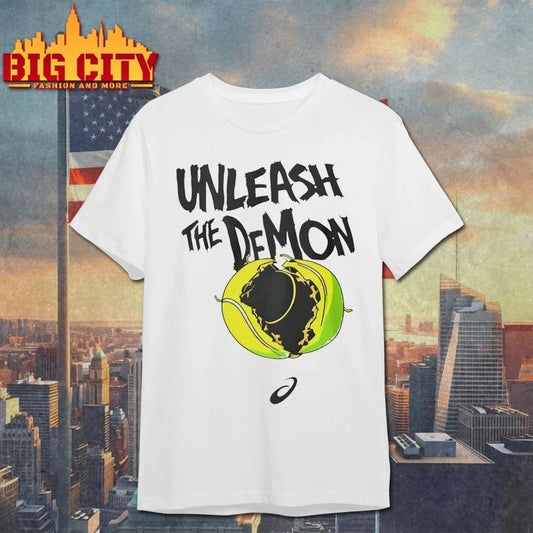 Alex De Minaur Tennis Unleash The Demon shirt Unisex T-shirt, Sweatshirt, Hoodie, Long Sleeve Tee - T-Shirt, Sweatshirt, Hoodie