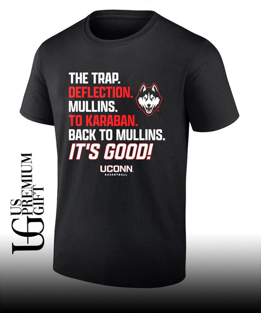 Alex Karaban to Braylon Mullins the Trap Deflection Mullins to Karaban Back to Mullins Its Good UConn Huskies Basketball shirt - T-Shirt, Sweatshirt, Hoodie