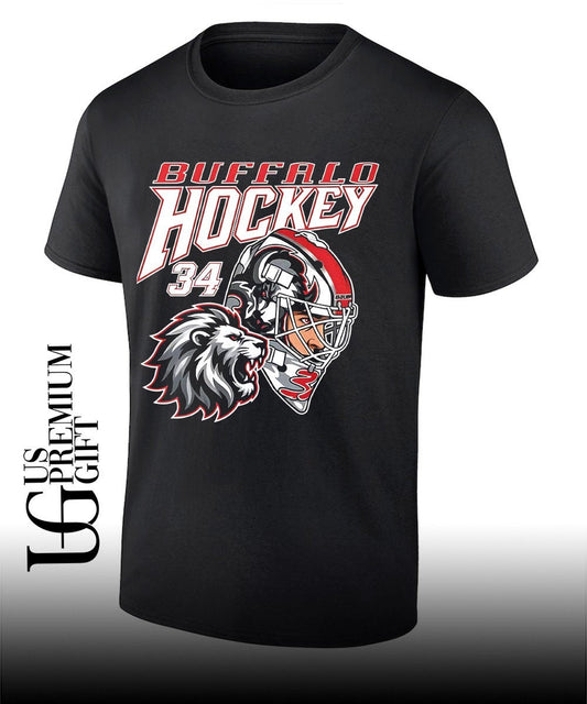 Alex Lyon 34 player Buffalo Hockey mask shirt Unisex T-shirt, Sweatshirt, Hoodie, Long Sleeve Tee - T-Shirt, Sweatshirt, Hoodie