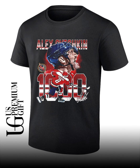Alex Ovechkin 1000 Goals Washington Capitals hockey signature shirt Unisex T-shirt, Sweatshirt, Hoodie, Long Sleeve Tee - T-Shirt, Sweatshirt, Hoodie