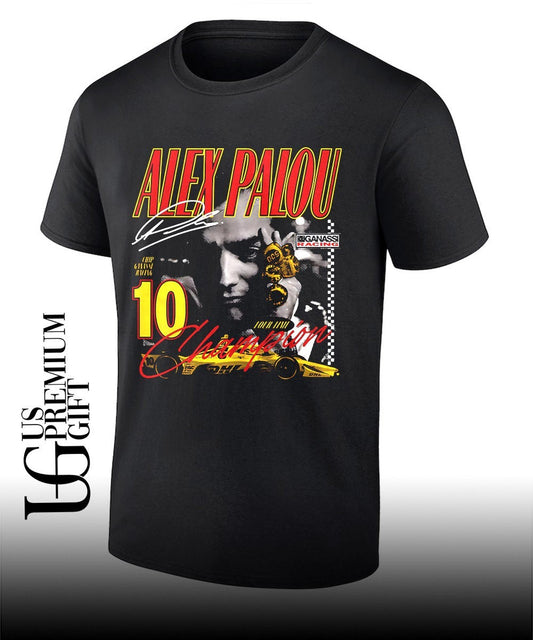 Alex Palou Four-Time Champ signature shirt Unisex T-shirt, Sweatshirt, Hoodie, Long Sleeve Tee - T-Shirt, Sweatshirt, Hoodie