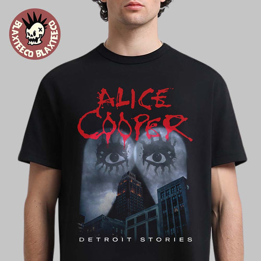 Alice Cooper Detroit Stories The 5th Anniversary T-Shirt Unisex T-shirt, Sweatshirt, Hoodie, Long Sleeve Tee - T-Shirt, Sweatshirt, Hoodie
