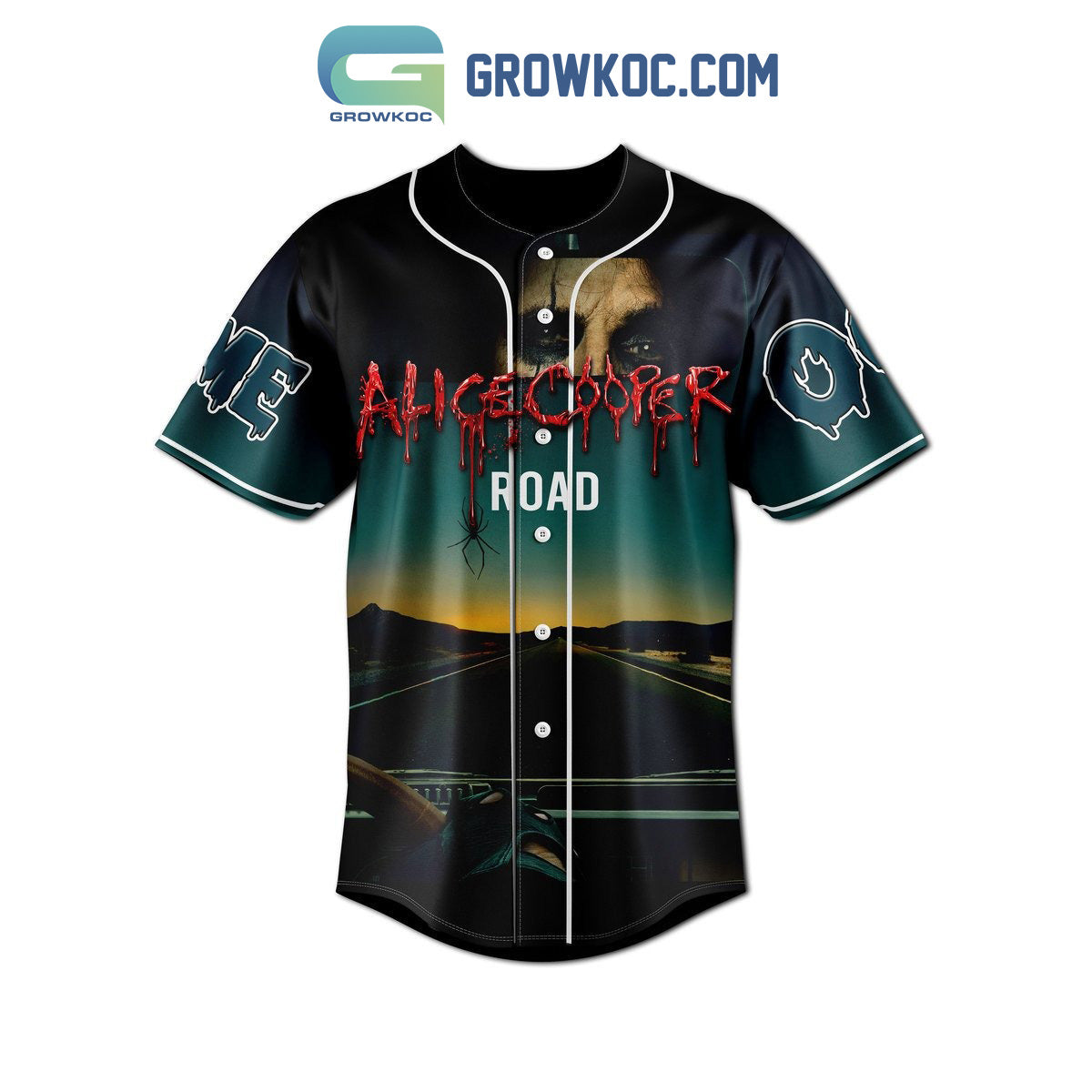 Alice Cooper I’m The Master Of Madness The Sultan Of Surprise Personalized Baseball Jersey baseball jersey product view 2