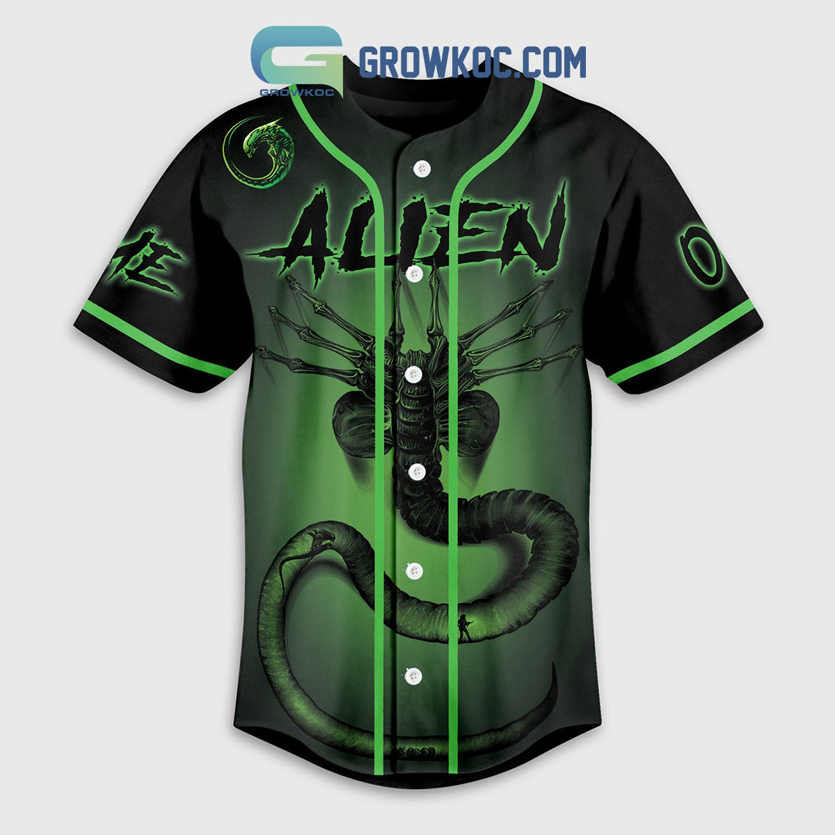 Alien I’m Telling You It’s Here Personalized Baseball Jersey baseball jersey product view 3