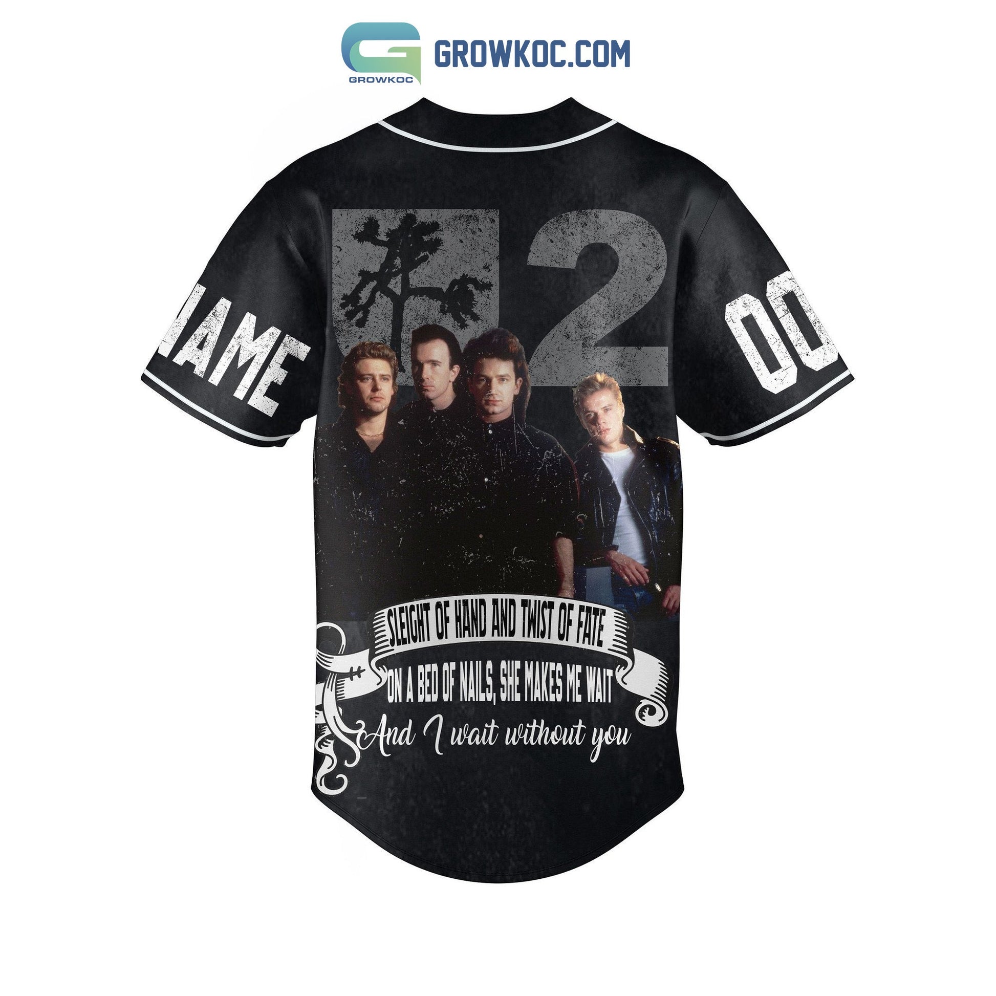All I Want Is You U2 I Still Haven’t Found What I’m Looking For With Or Without You Personalized Baseball Jersey baseball jersey product view 3