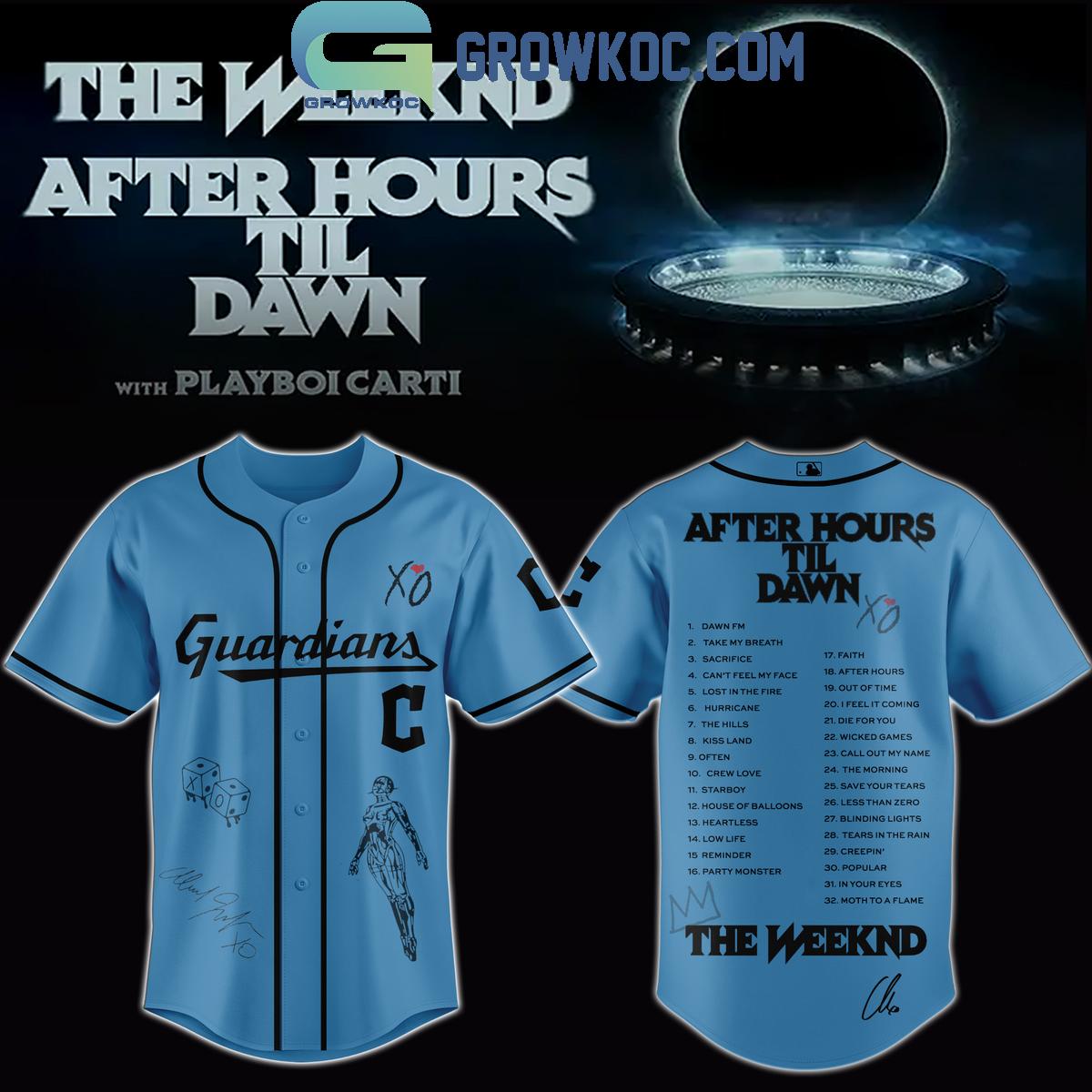 All Team MLB x The Weeknd After Hours Til Dawn 2026 Baseball Jersey baseball jersey product view 3