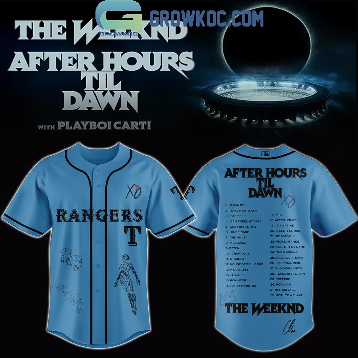 All Team MLB x The Weeknd After Hours Til Dawn 2026 Baseball Jersey baseball jersey product view 5