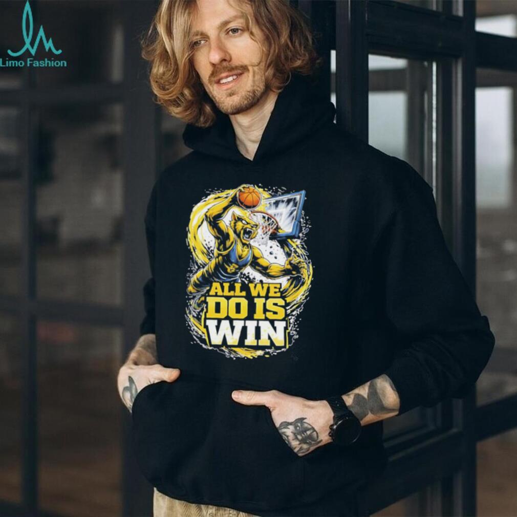 All We Do Is Win Basketball Slam Dunk Mascot Graphic - Adult & Kids T-Shirts, Sweatshirts & Hoodies apparel design preview 3