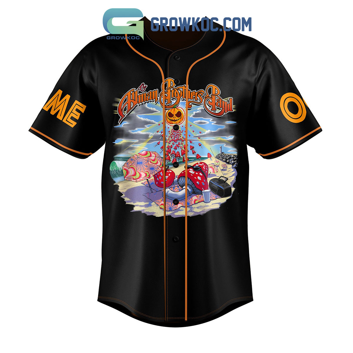 Allman Brothers Band You Don’t Need No Gypsy To Tell You Why Personalized Baseball Jersey baseball jersey product view 2