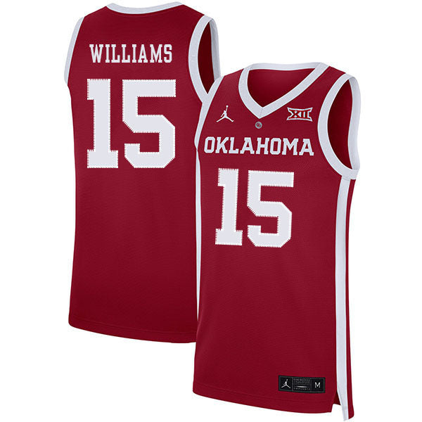 Alondes Williams 15 Red College Football Jersey football jersey product view 1