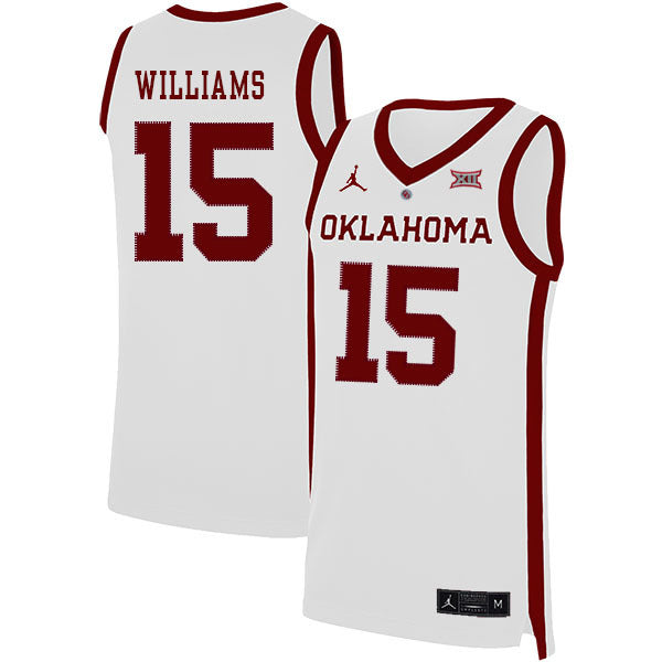 Alondes Williams 15 White College Football Jersey football jersey product view 1