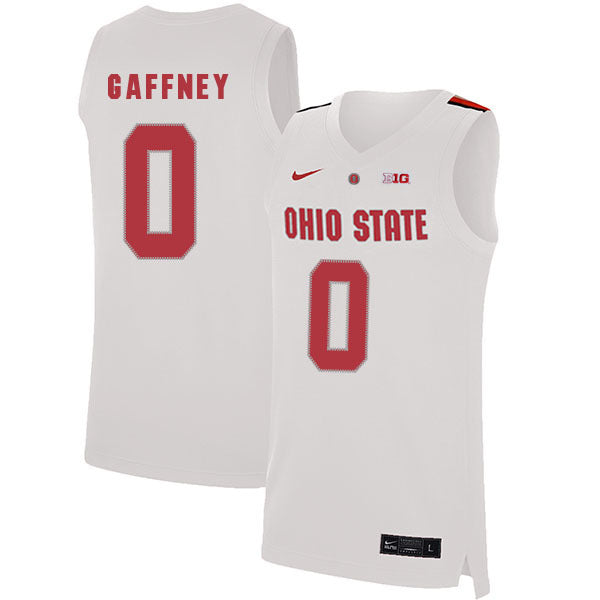 Alonzo Gaffney 0 White College Football Jersey football jersey product view 1