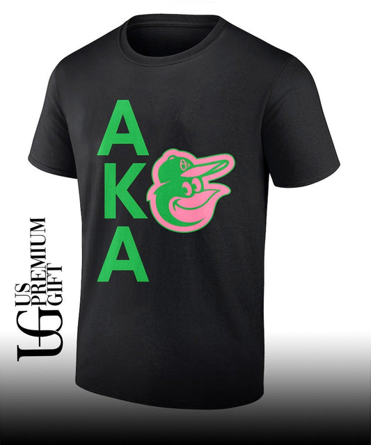 Alpha Kappa Alpha Baltimore Orioles logo shirt Unisex T-shirt, Sweatshirt, Hoodie, Long Sleeve Tee - T-Shirt, Sweatshirt, Hoodie